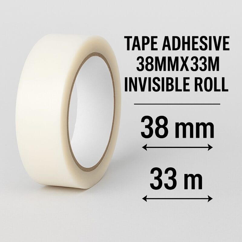 The 38mm x 33m invisible adhesive tape roll is a must-have for offices, homes, and packaging stations—thanks to its blend of clarity, strength, and convenience